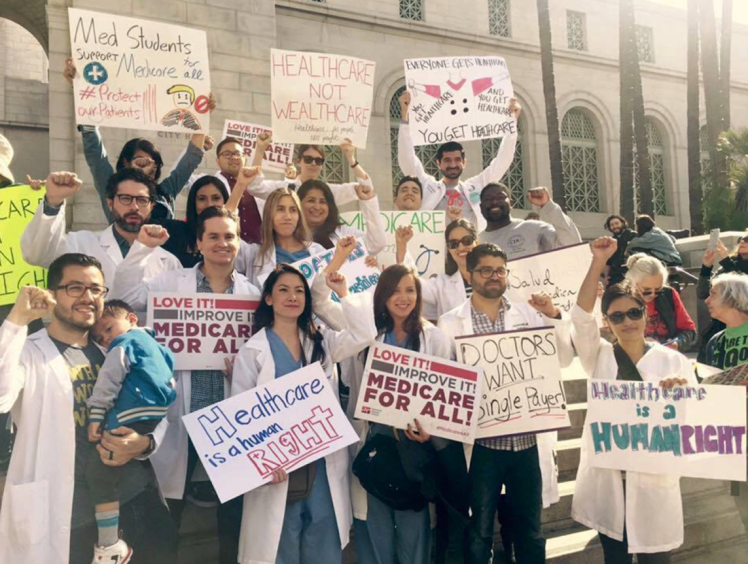 healthcare march UCLA